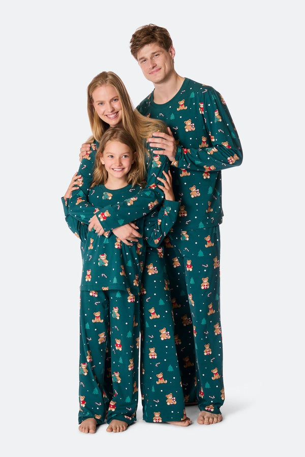 Teddybjørn Grønn Julepysj Familie