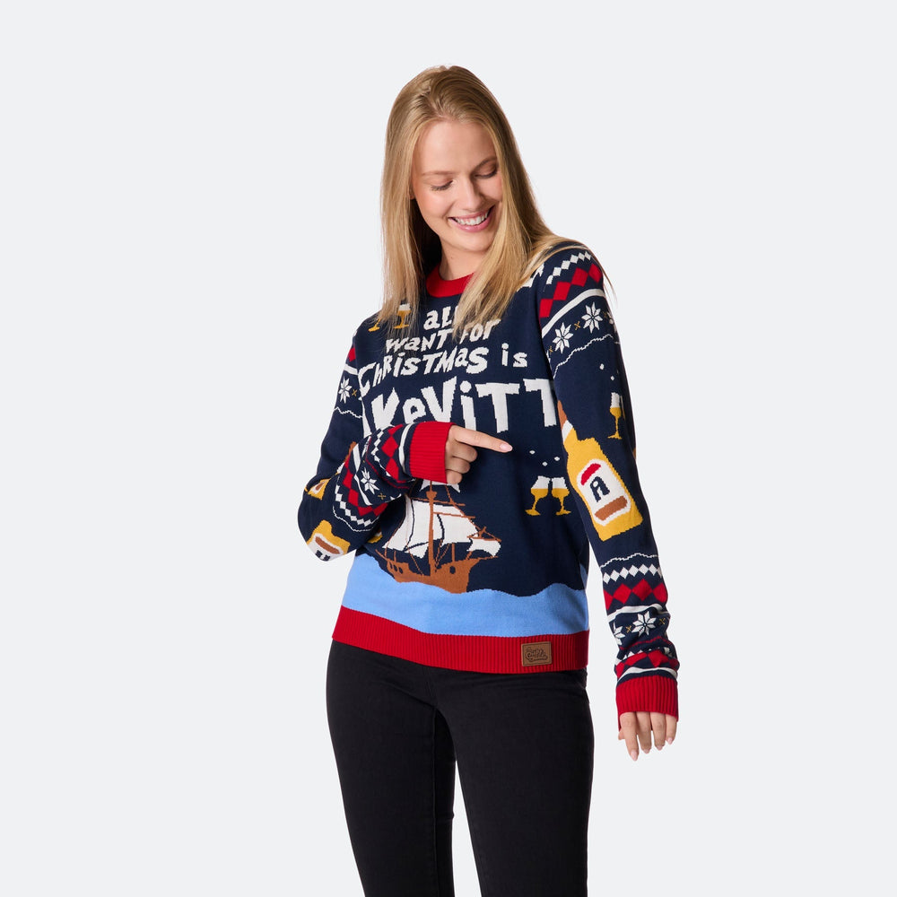 All I Want for Christmas is Akevitt Julegenser Dame