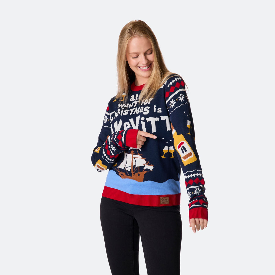 All I Want for Christmas is Akevitt Julegenser Dame