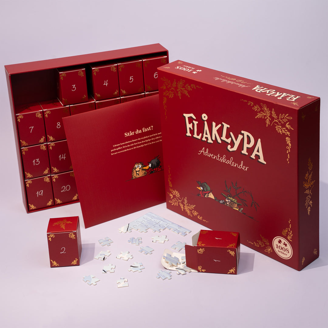 Flåklypa Puslespill Julekalender