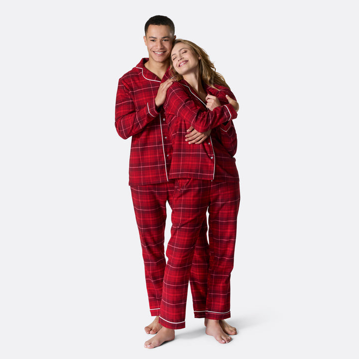 Flanell Rød Julepysj Dame