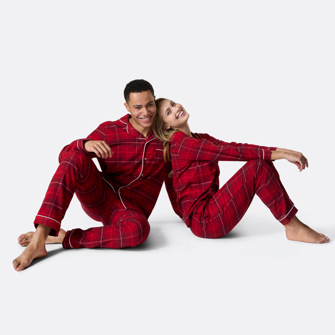 Flanell Rød Julepysj Dame