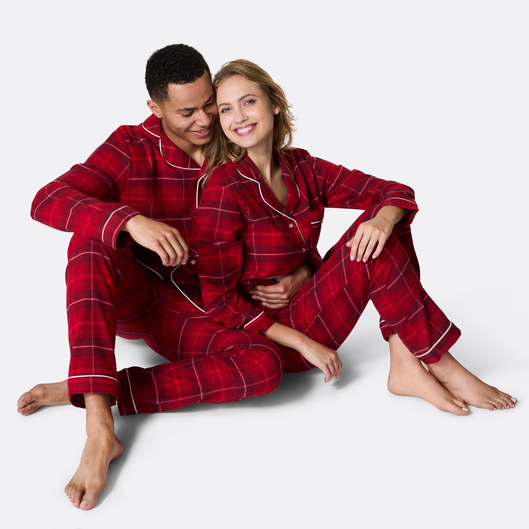 Flanell Rød Julepysj Dame