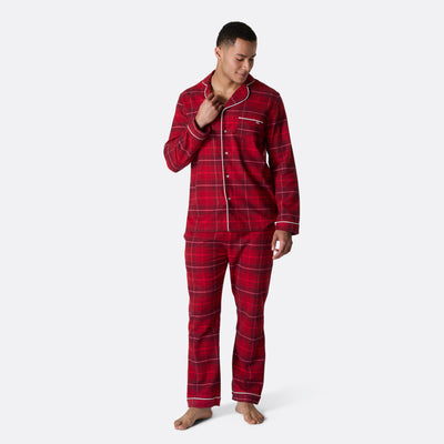 Flanell Rød Julepysj Herre