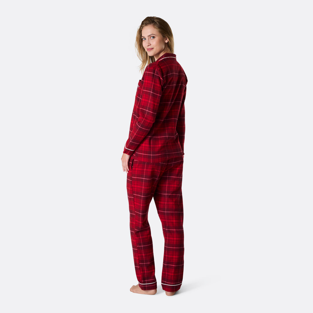 Flanell Rød Julepysj Dame