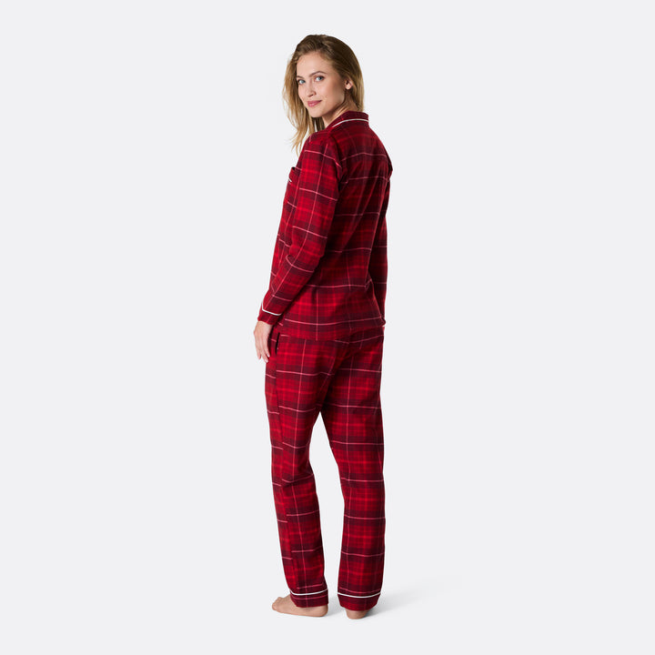 Flanell Rød Julepysj Dame
