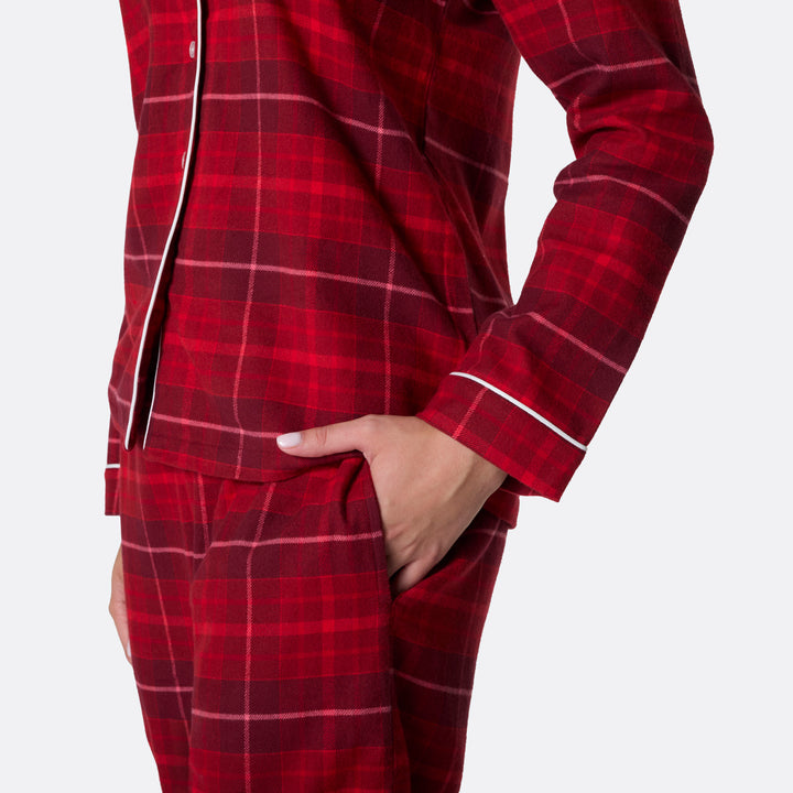 Flanell Rød Julepysj Dame