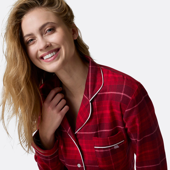 Flanell Rød Julepysj Dame