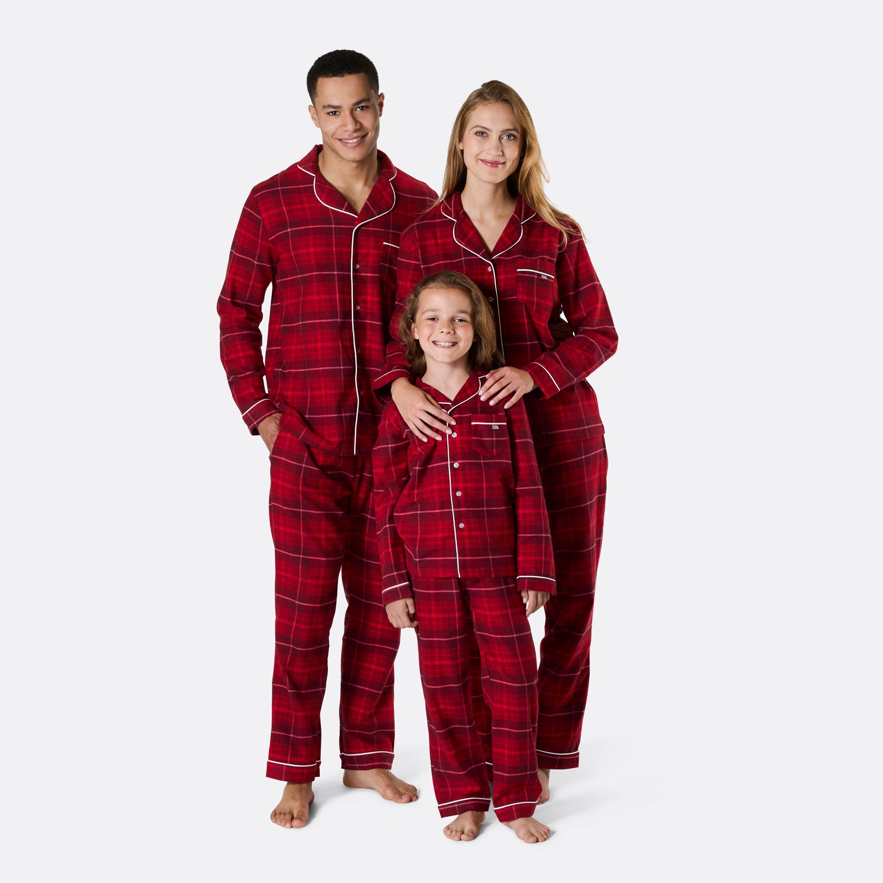 Flanell Rød Julepysj Familie