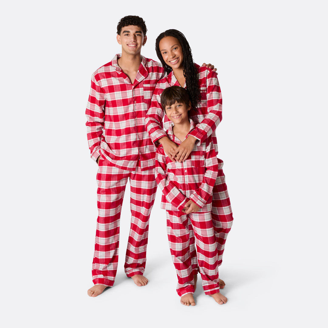 Flanell Rød Julepysj Familie