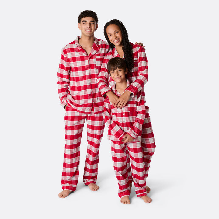 Flanell Rød Julepysj Familie
