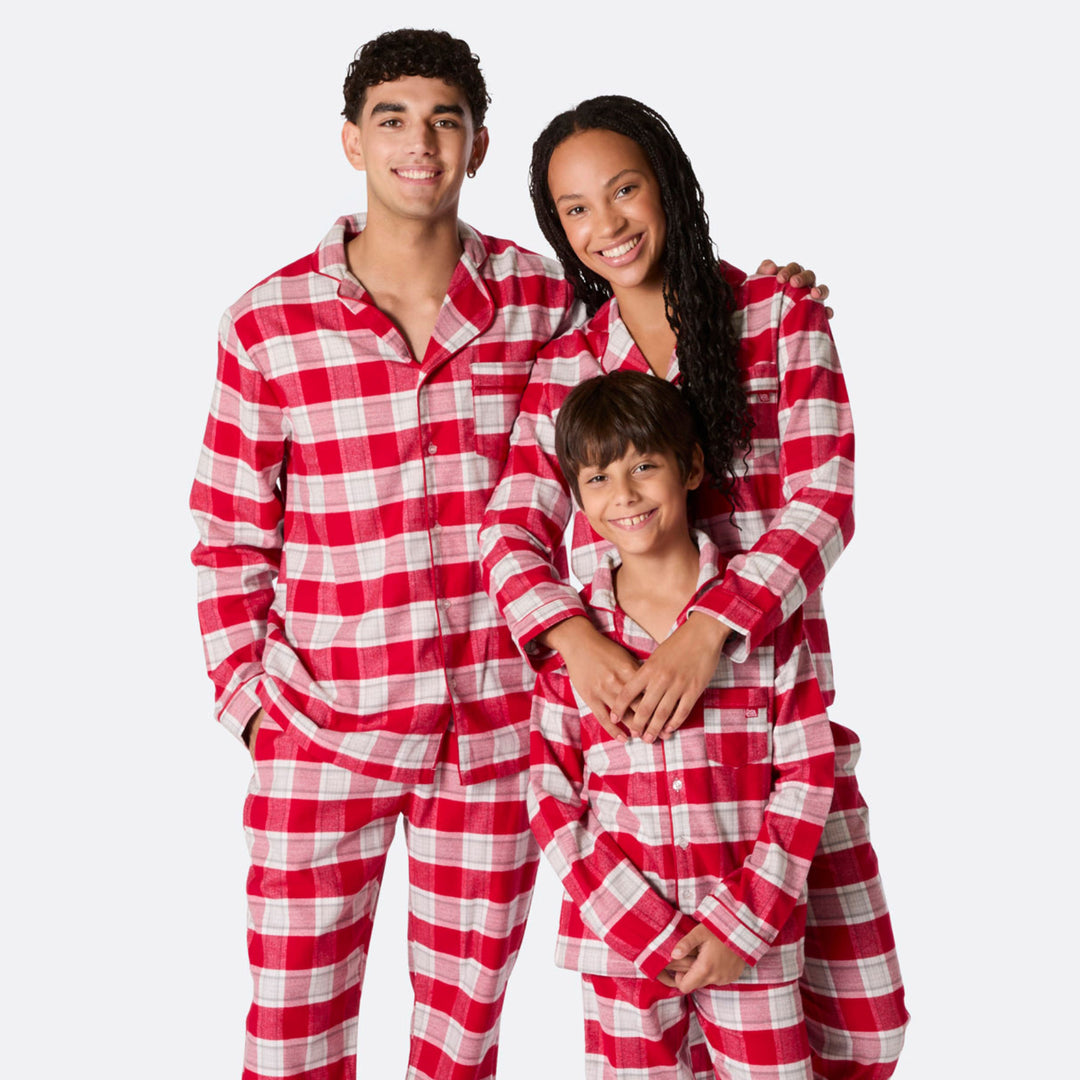 Flanell Rød Julepysj Familie