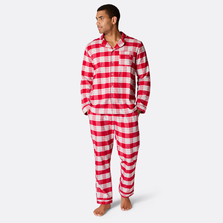 Flanell Rød Julepysj Familie