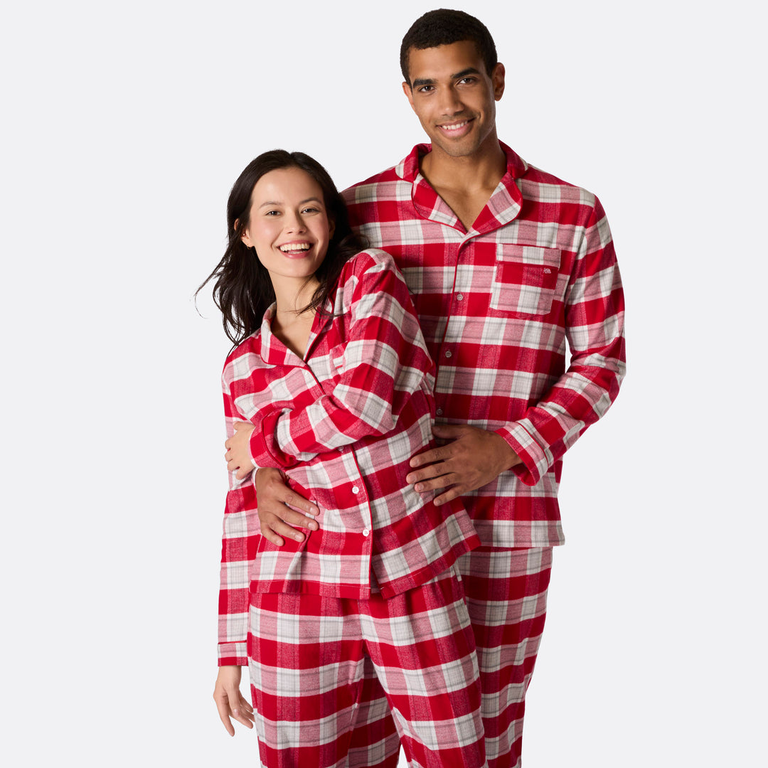 Flanell Rød Julepysj Familie