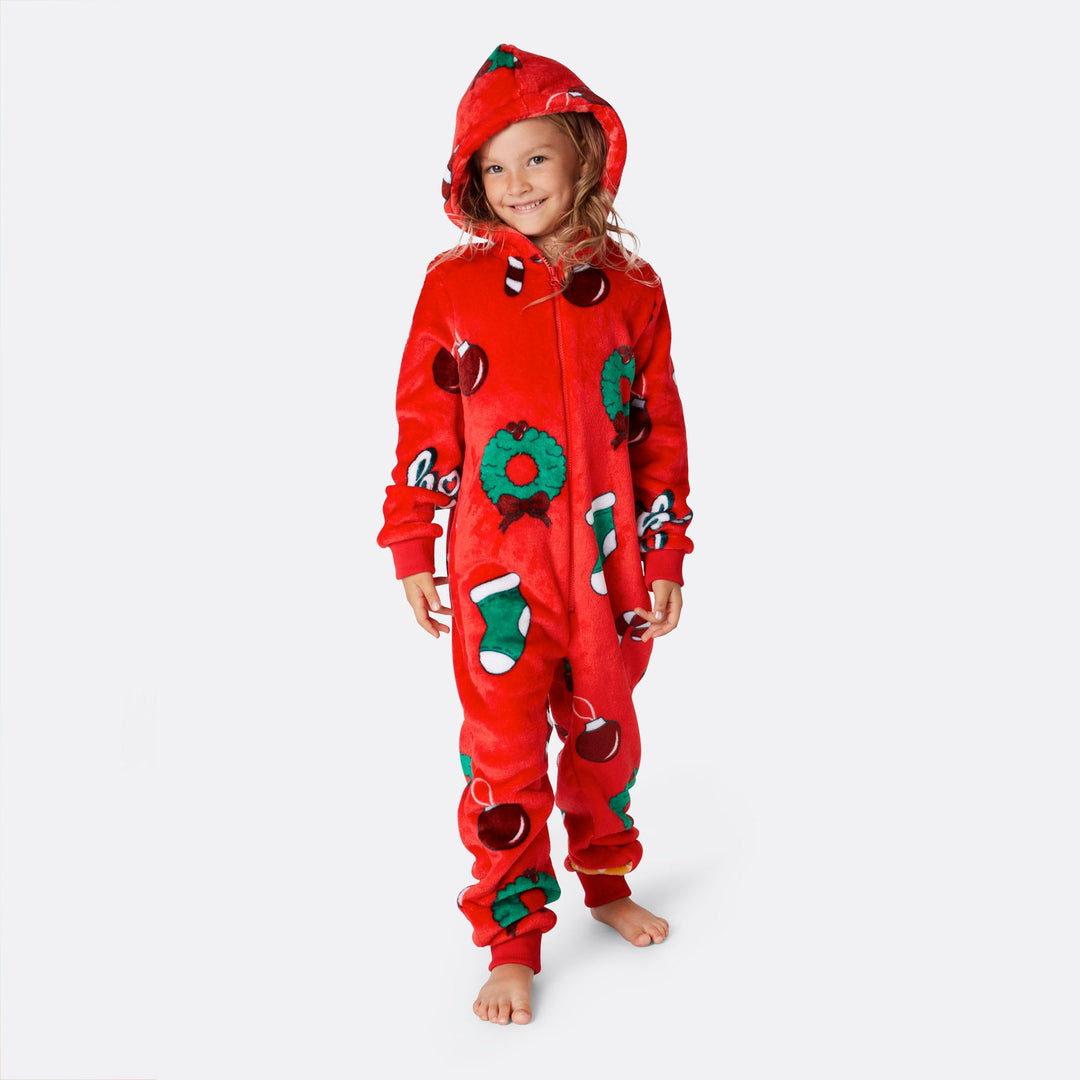 Hohoho Rød Onesie Barn