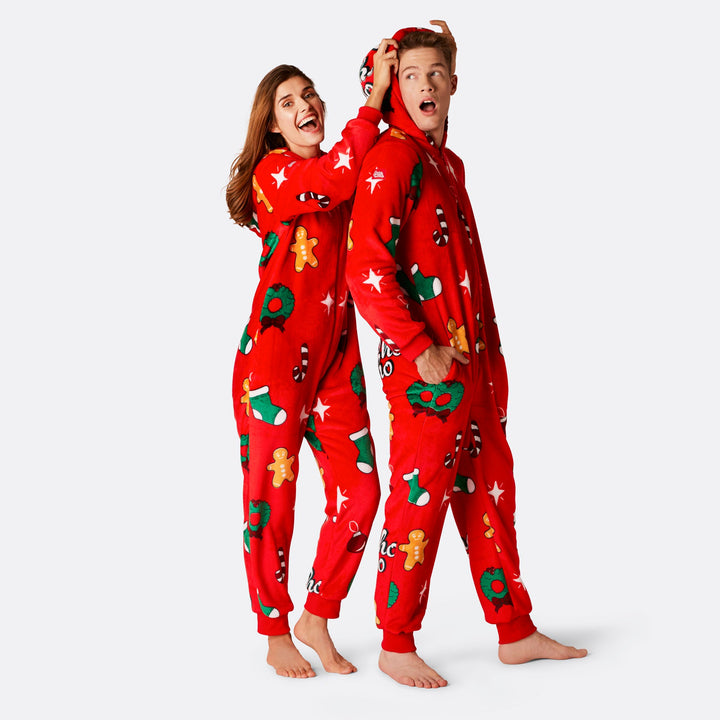 Hohoho Rød Onesie Dame