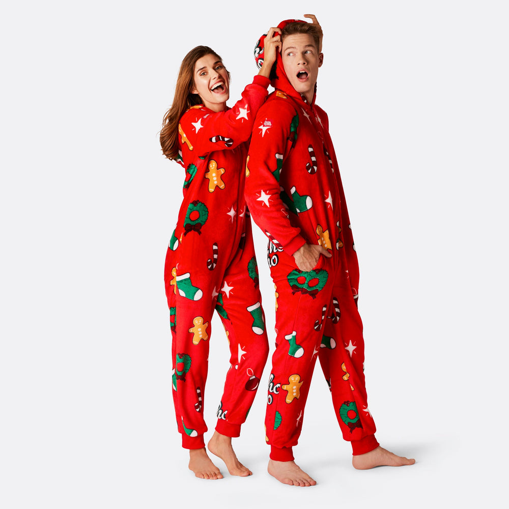 Hohoho Rød Onesie Herre