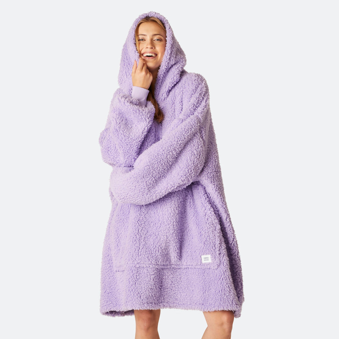 Lilla Sherpa HappyHoodie