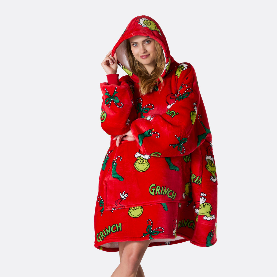 Grinchen Rød HappyHoodie