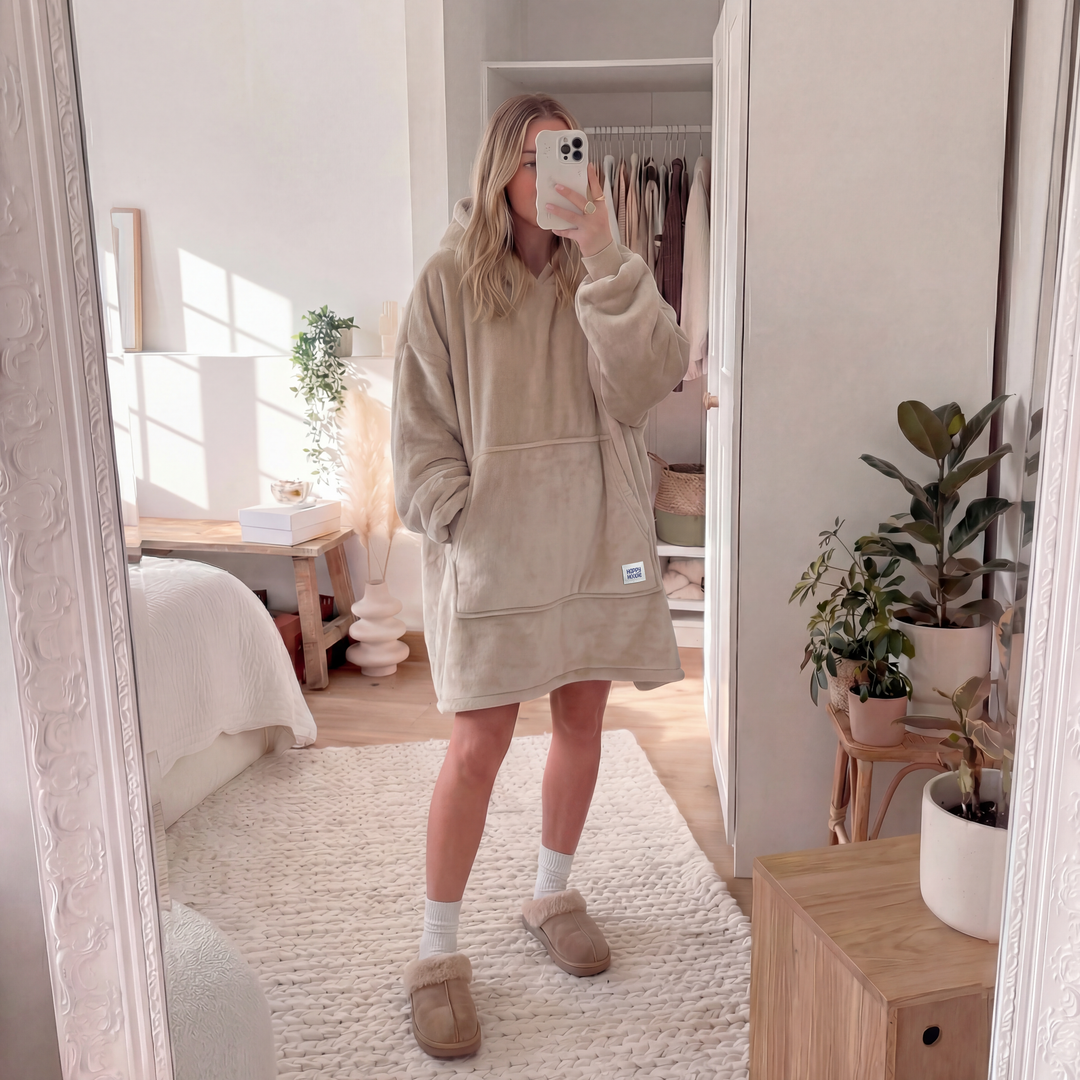 Khaki HappyHoodie