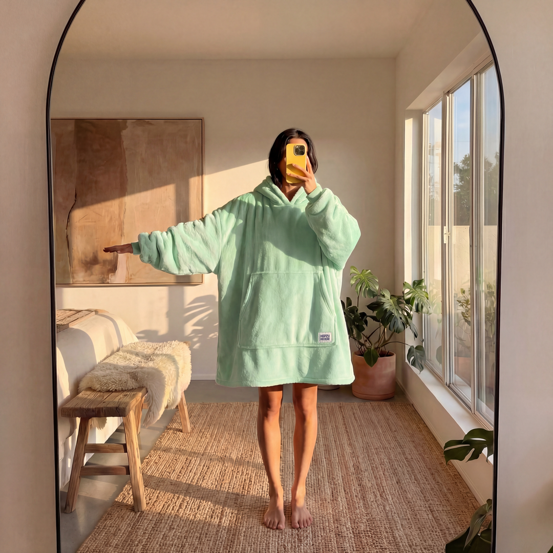 Lysegrønn HappyHoodie