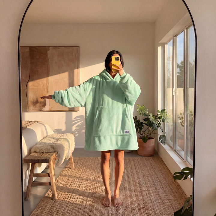 Lysegrønn HappyHoodie