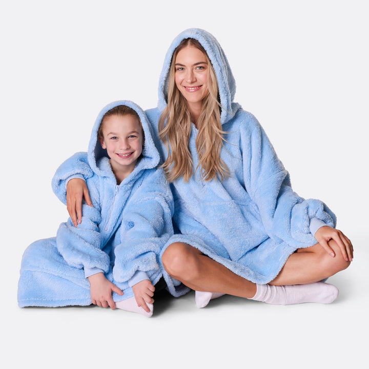 Blå Teddy HappyHoodie Barn
