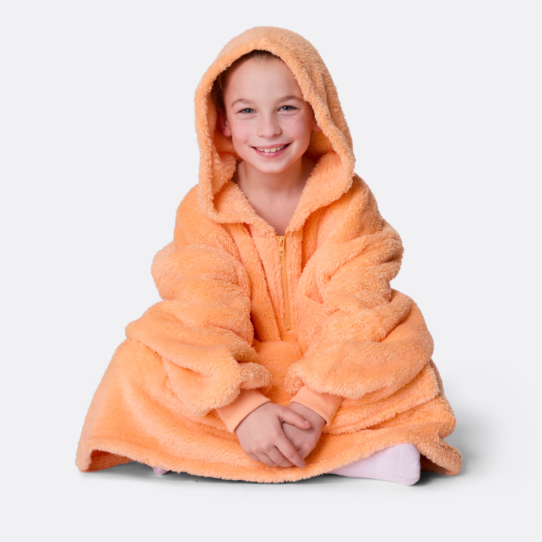 Peach Teddy HappyHoodie Barn