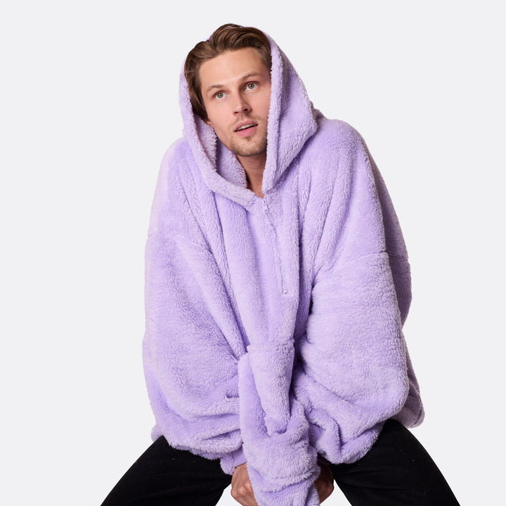 Lavender Teddy HappyHoodie