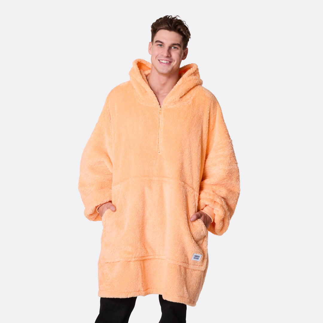 Peach Teddy HappyHoodie
