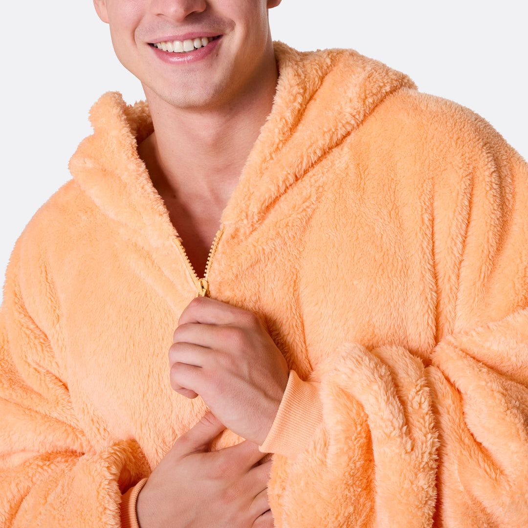 Peach Teddy HappyHoodie