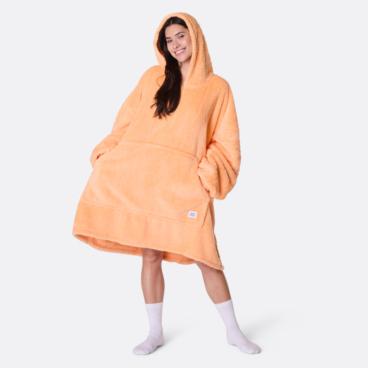 Peach Teddy HappyHoodie