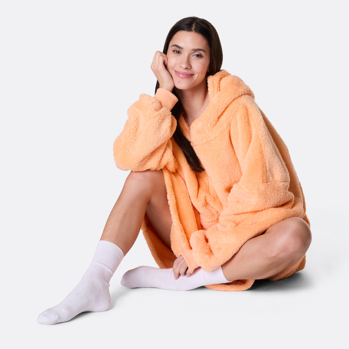 Peach Teddy HappyHoodie