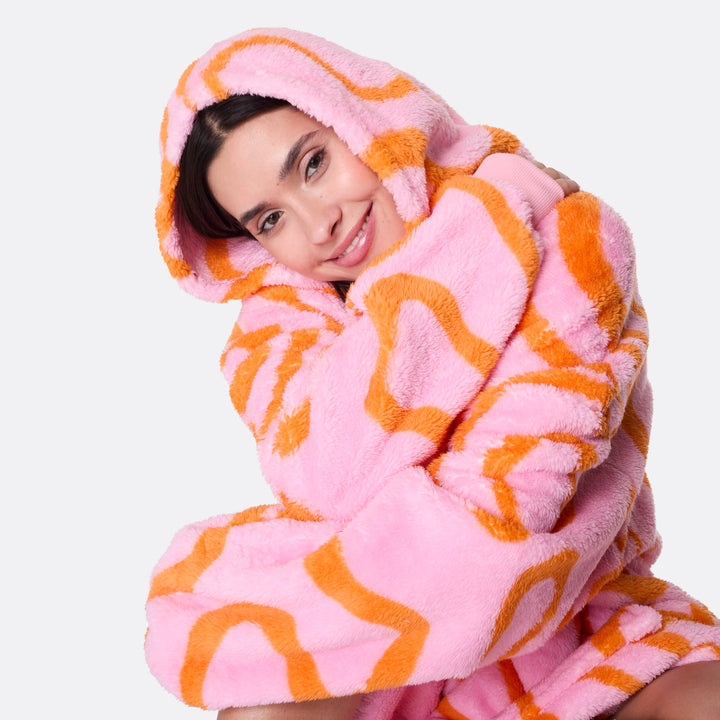 Rosa Wavy Teddy HappyHoodie