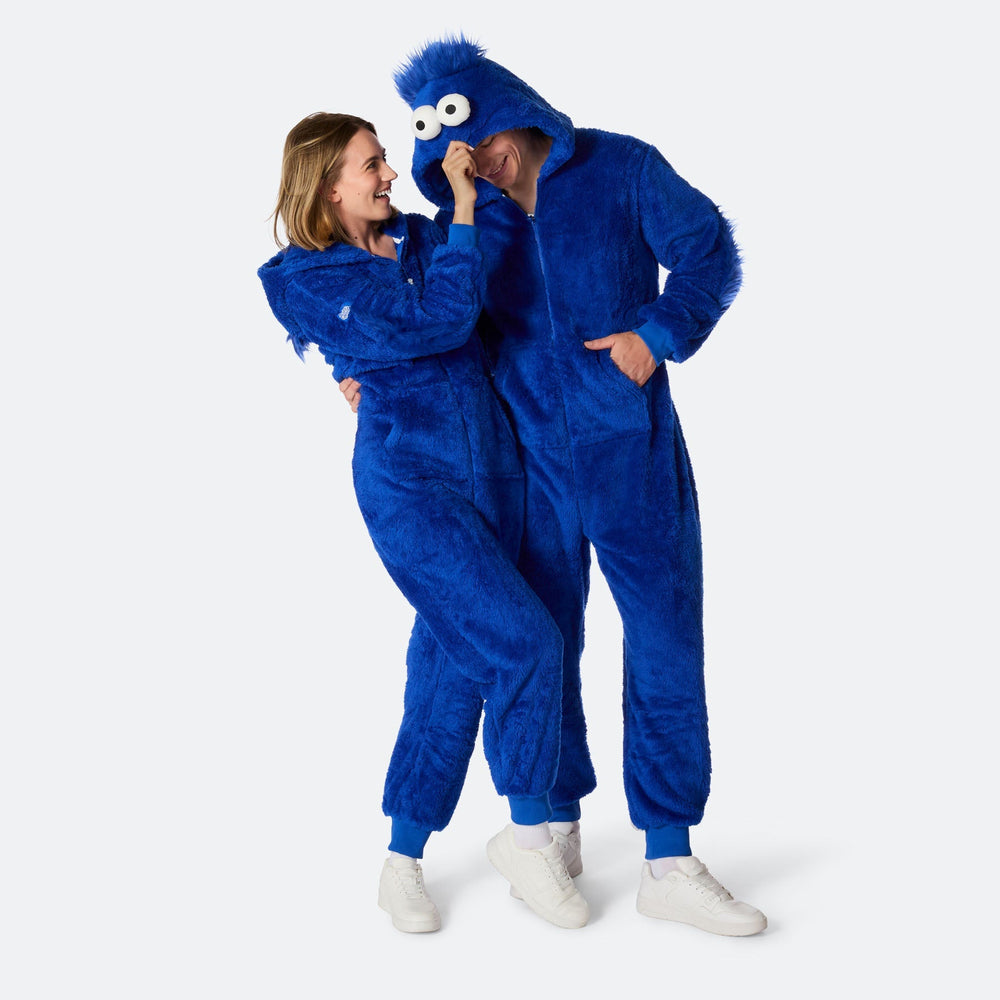 Monster Blå Onesie Dame