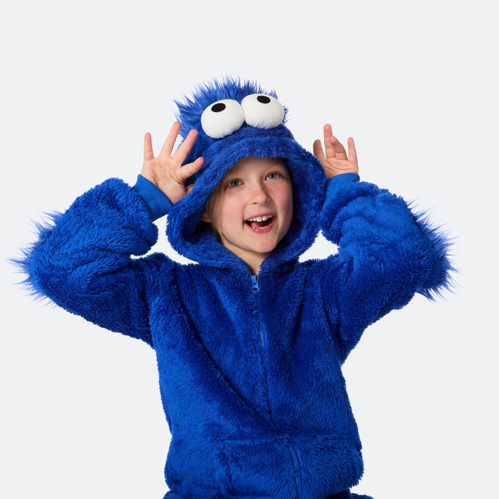 Monster Blå Onesie Barn