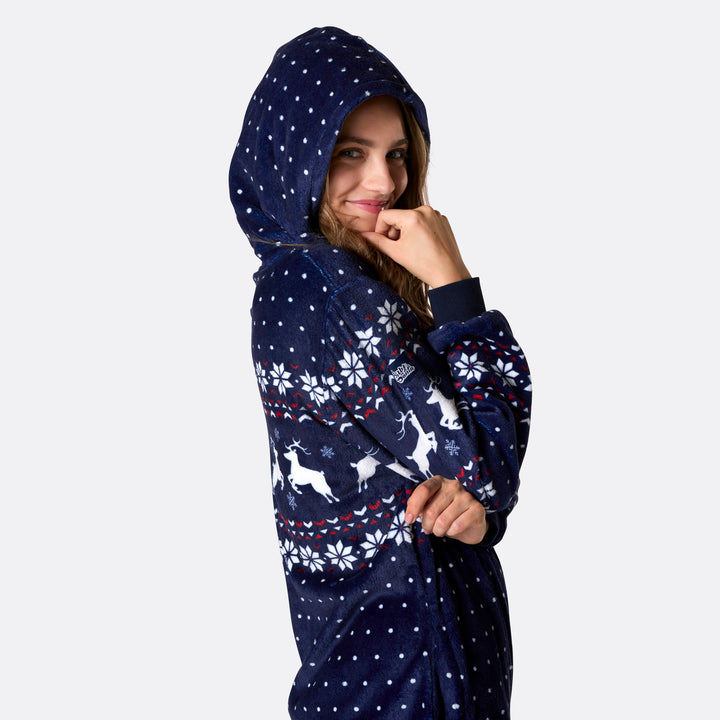 Blå Juleonesie Dame