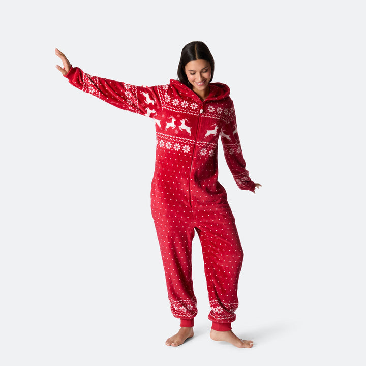 Rød Juleonesie Dame