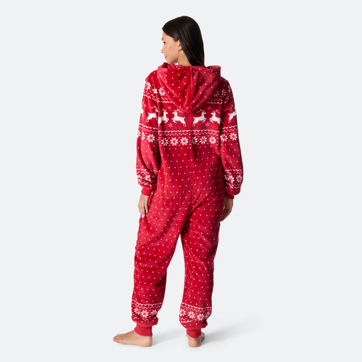 Rød Juleonesie Dame
