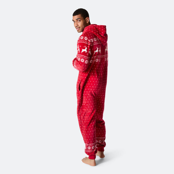 Rød Juleonesie Herre