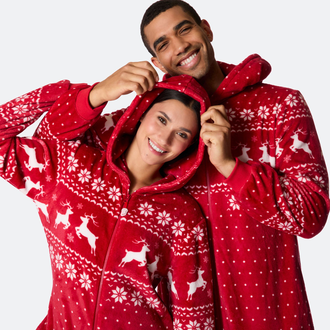 Rød Juleonesie Dame