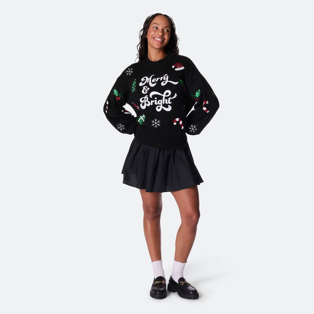 Merry & Bright Oversized Julegenser Dame