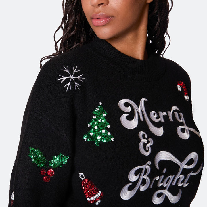 Merry & Bright Oversized Julegenser Dame
