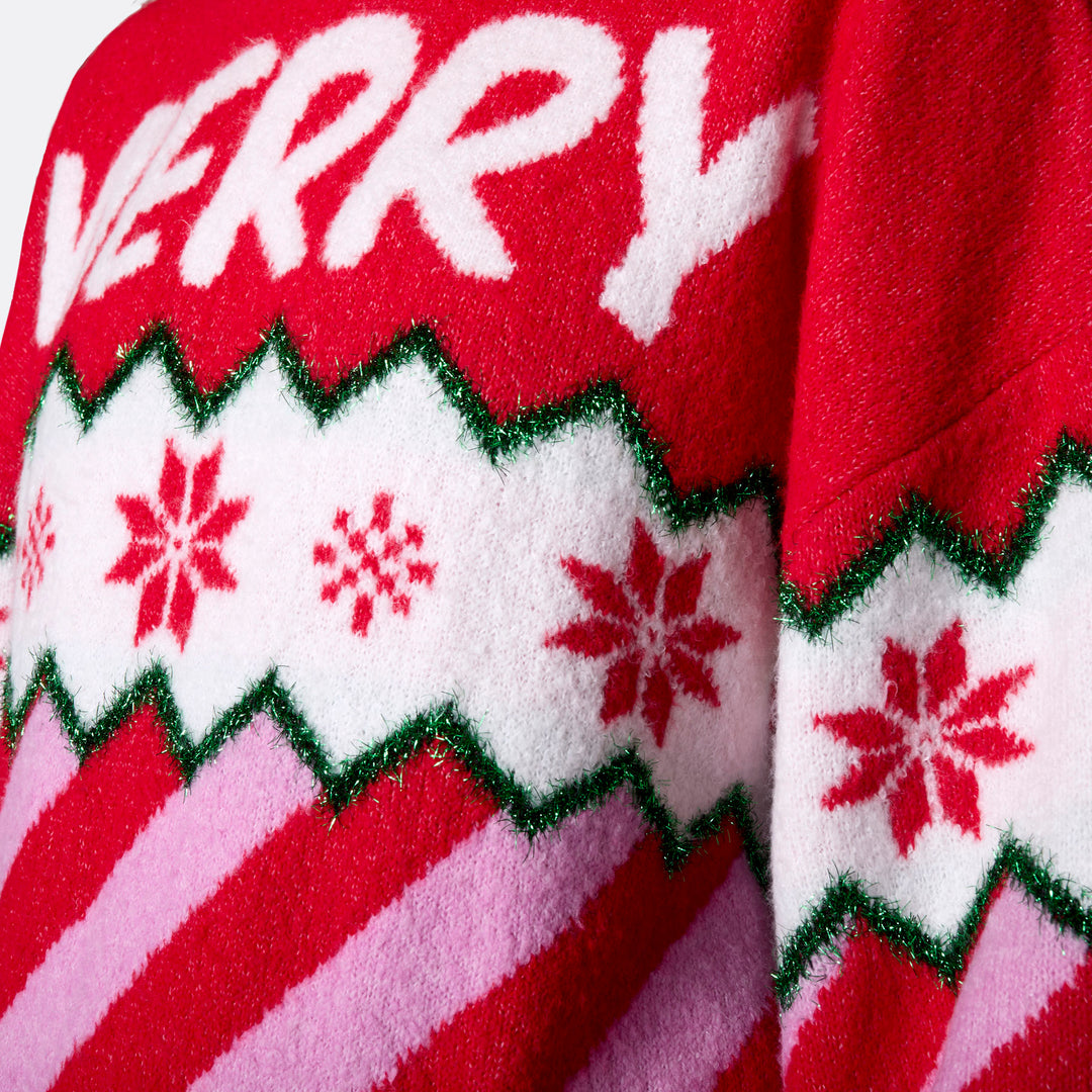 Merry Xmas Oversized Julegenser Dame