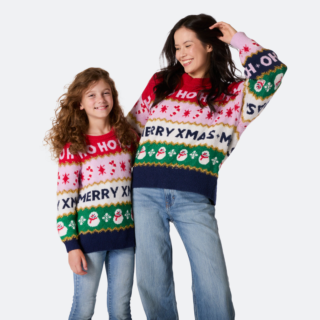 Stripete Oversized Julegenser til Hele Familien