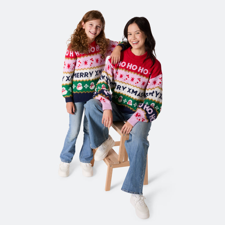Stripete Oversized Julegenser til Hele Familien