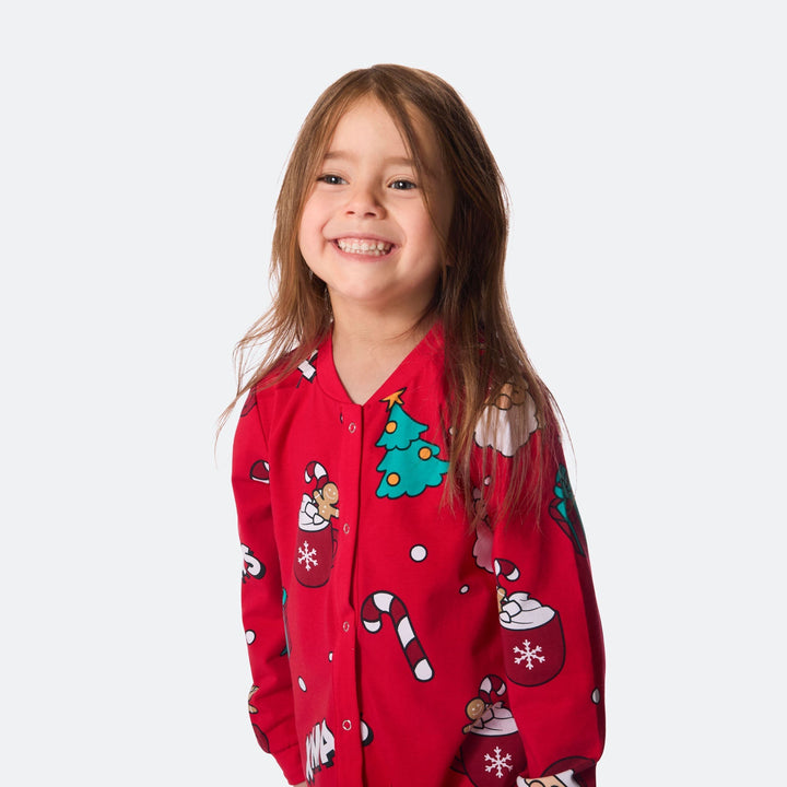 Xmas Rød Overall Julepysj Barn