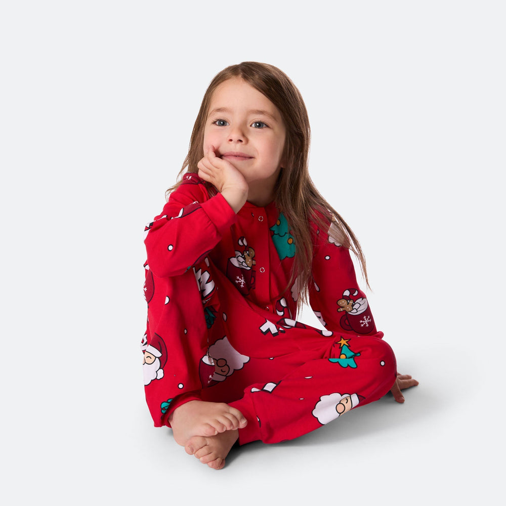 Xmas Rød Overall Julepysj Barn