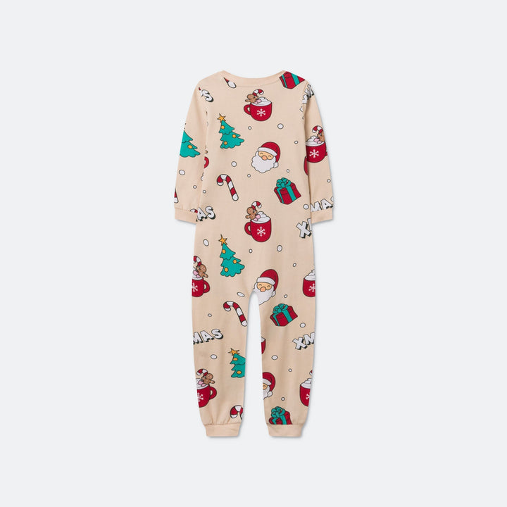 Xmas Beige Overall Julepysj Barn