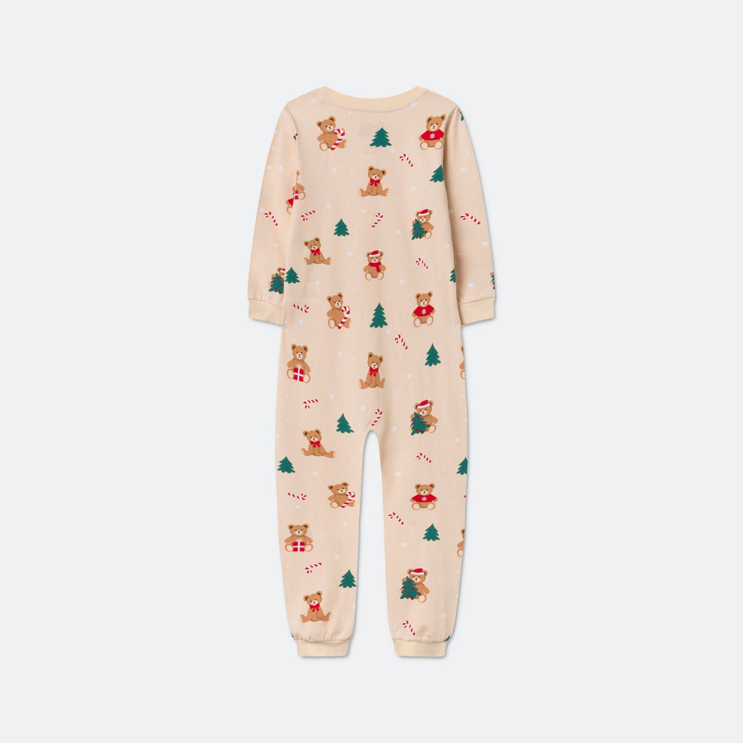 Teddybjørn Beige Overall Julepysj Barn